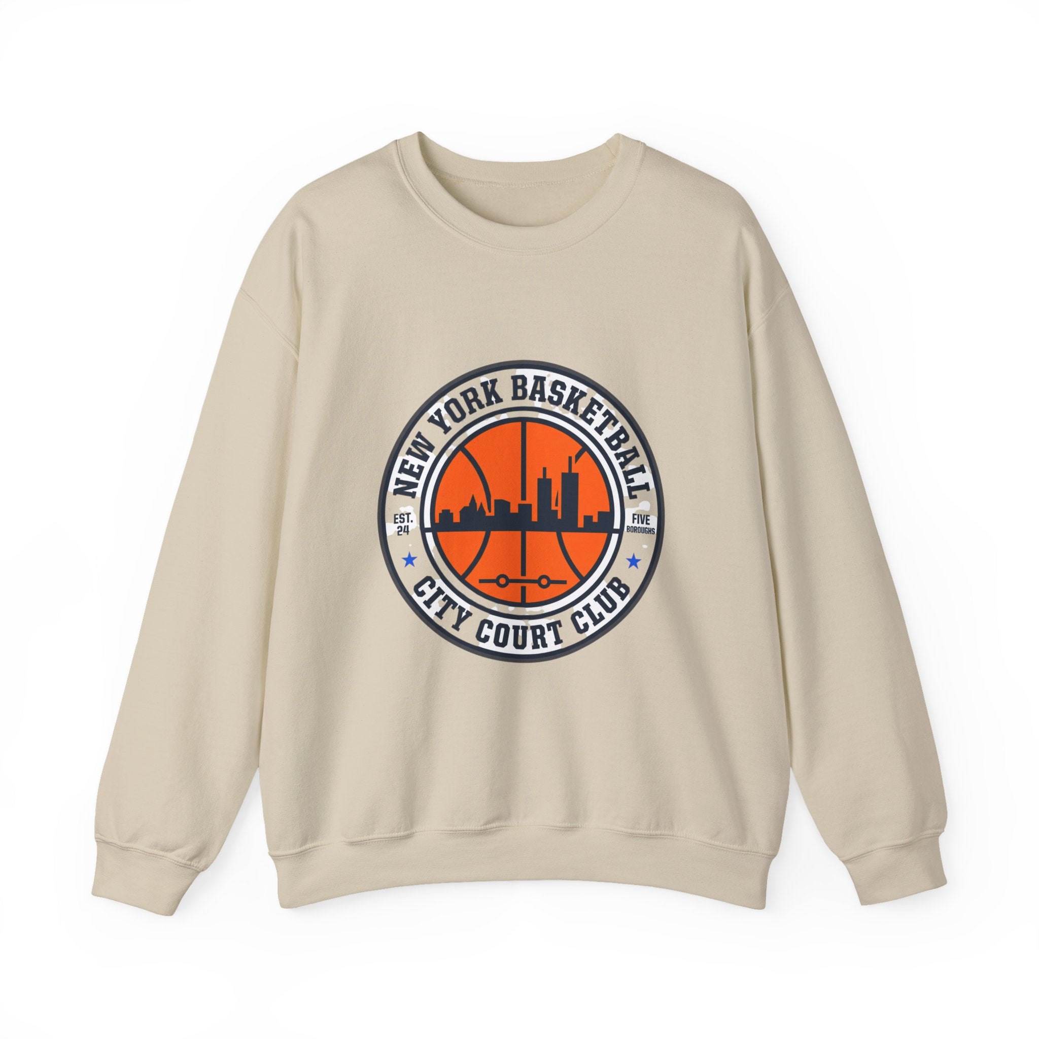 New York Basketball City Court Club Crewneck, varsity, streetwear