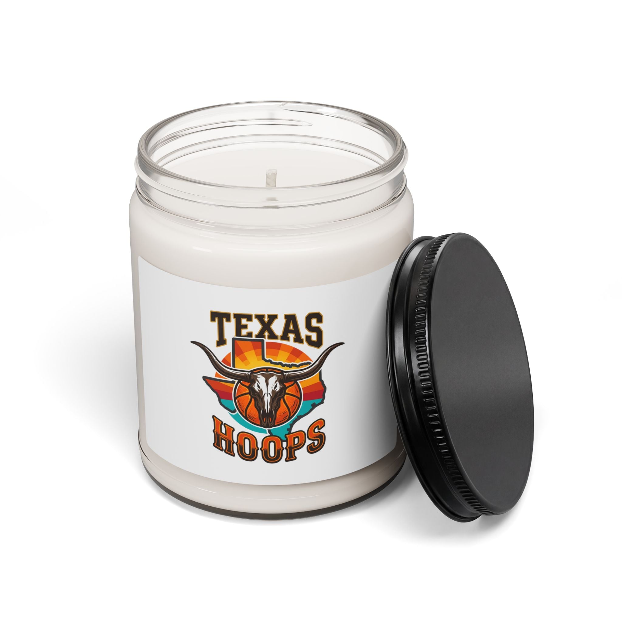 Texas Hoops Longhorn Logo Candle, Texas Pride Basketball, Western Varsity Soy