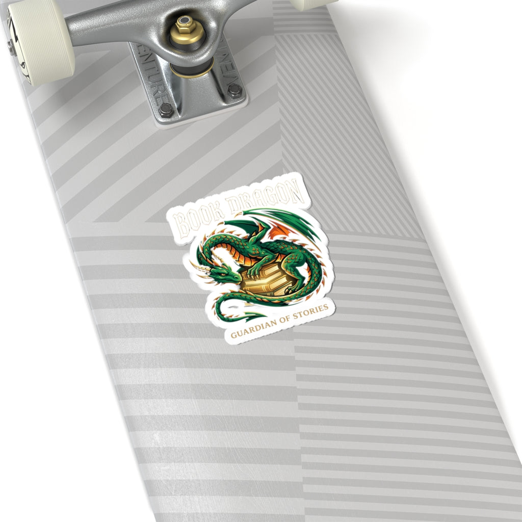 Book Dragon Sticker | dragon, fantasy art, mythical creature
