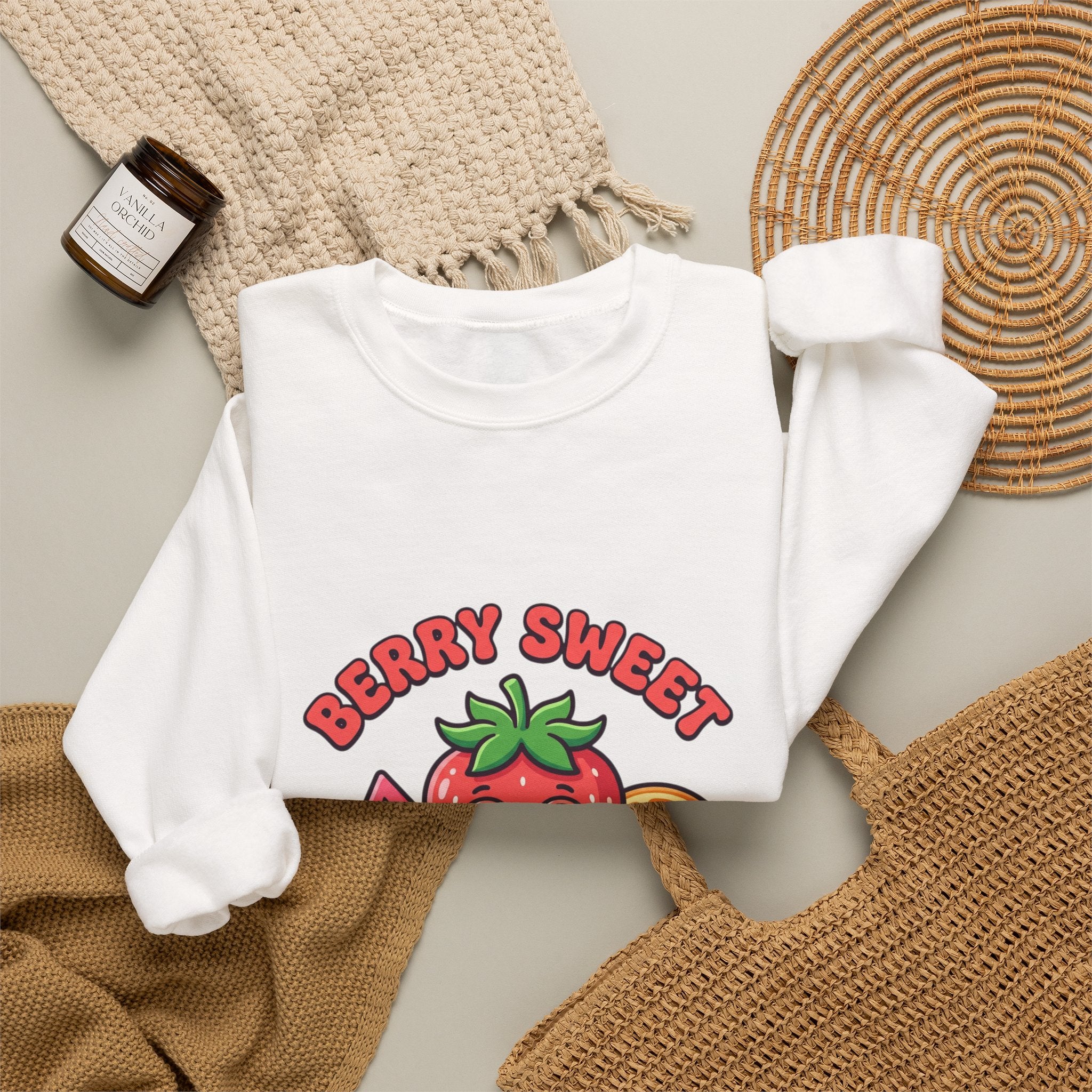 Berry Sweet Summer Sweatshirt | strawberry, citrus, picnic aesthetic