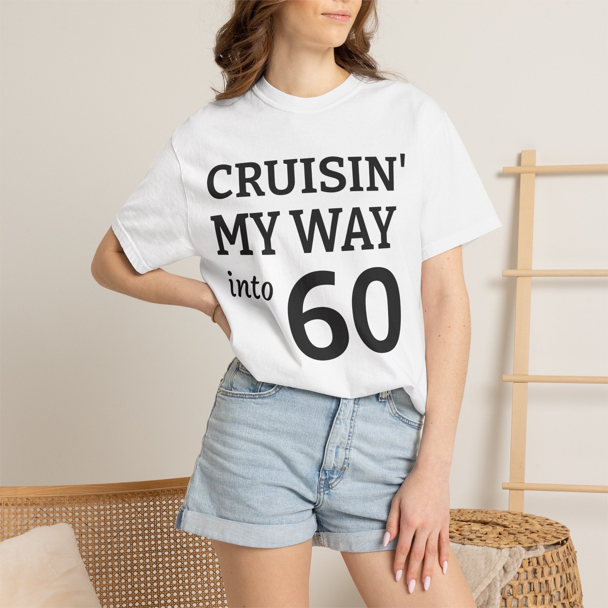 Cruisin' My Way Into 60 T-Shirt — 60th Birthday Celebration Tee