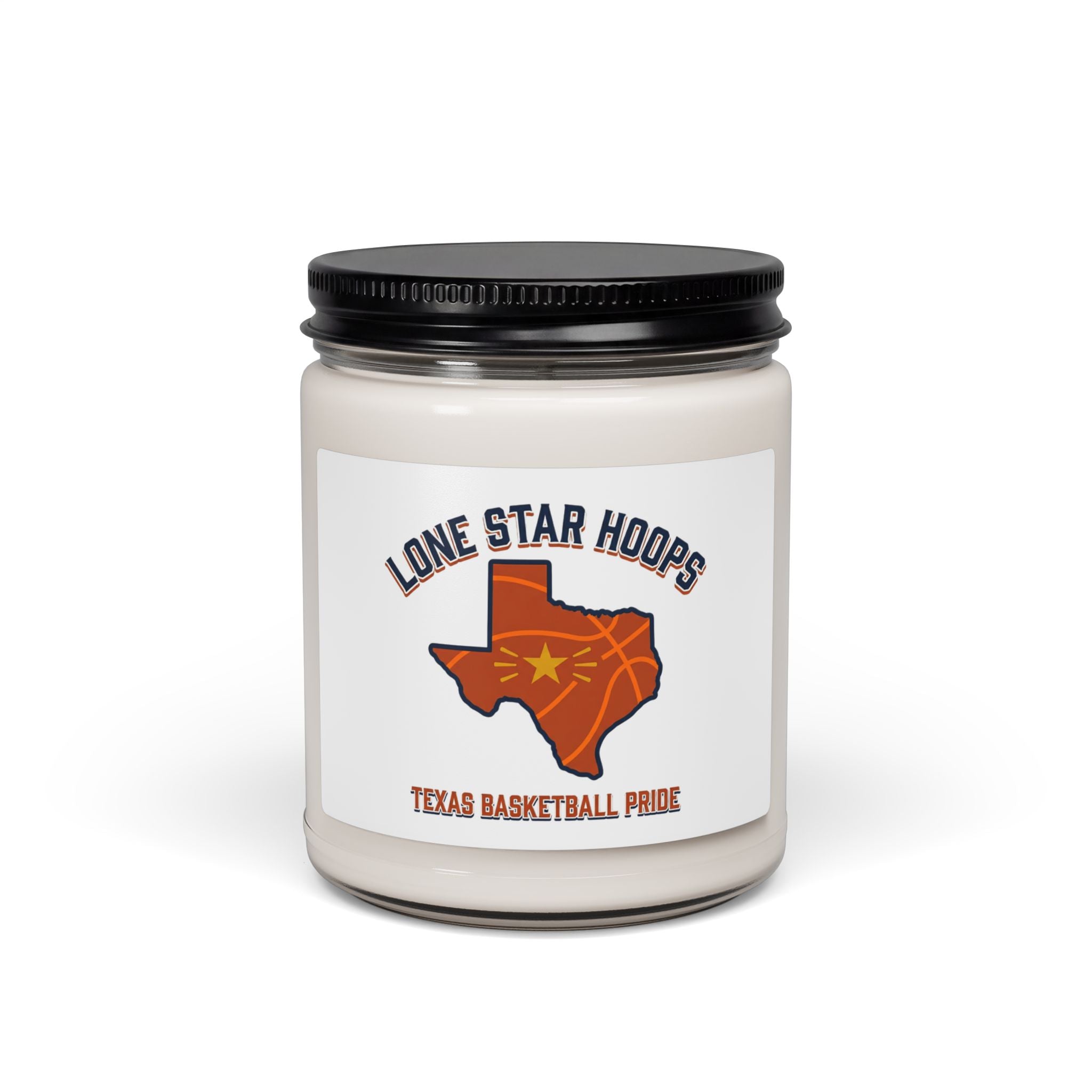 Texas Basketball Pride Candle, Soy 9oz | Lone Star Hoops, Western Varsity