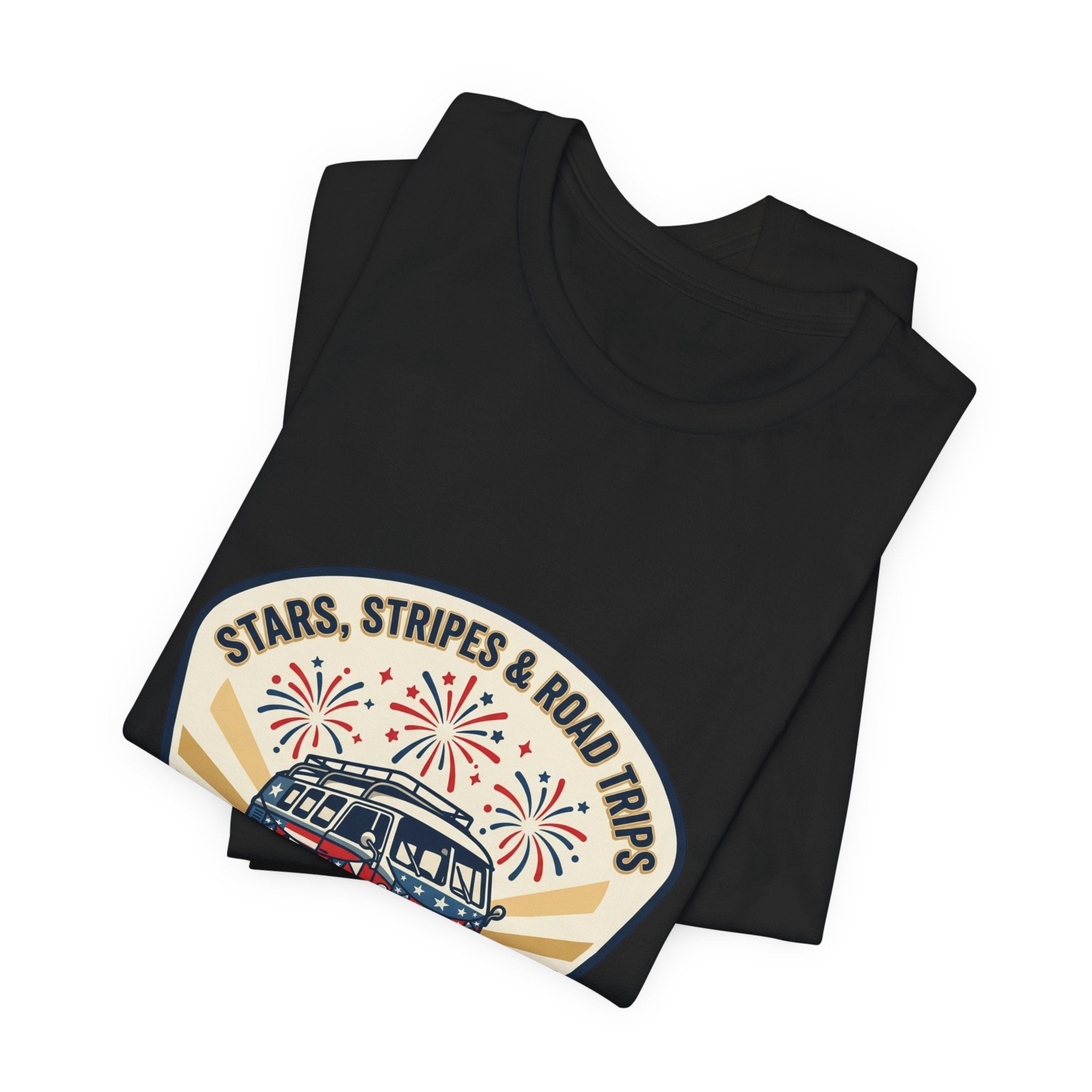 Stars & Stripes Road Trip Tee | vintage USA, red white blue