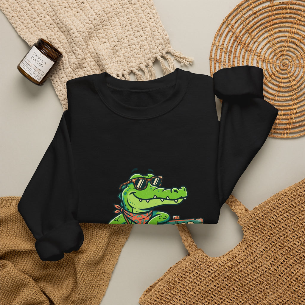 Gator State Sign sweatshirт | alligator pun, swamp life lake day