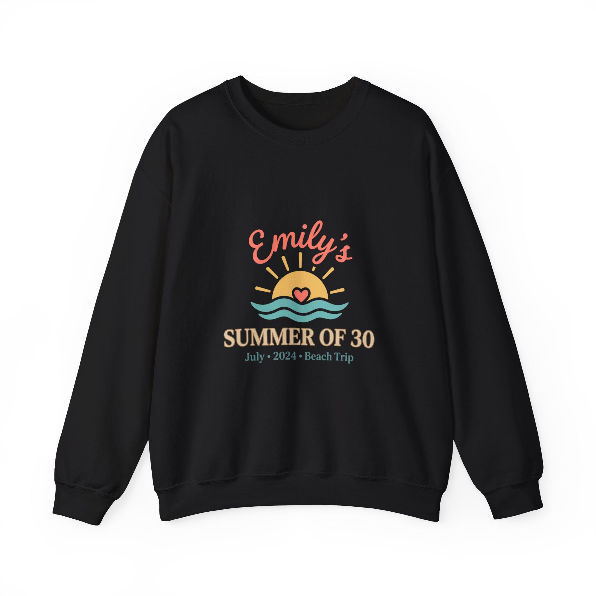 Emily's Summer of 30 Sweatshirt | custom age, pastel keepsake