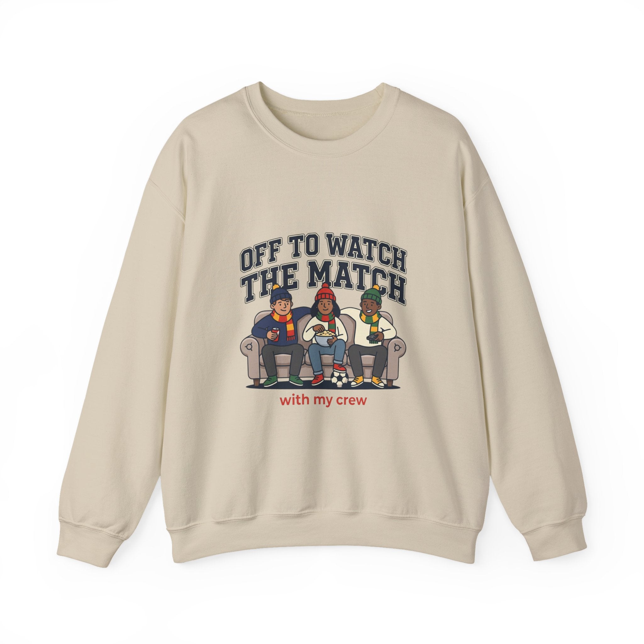 Off to Watch the Match Crewneck Sweatshirt, soccer watch party, match-day outfit