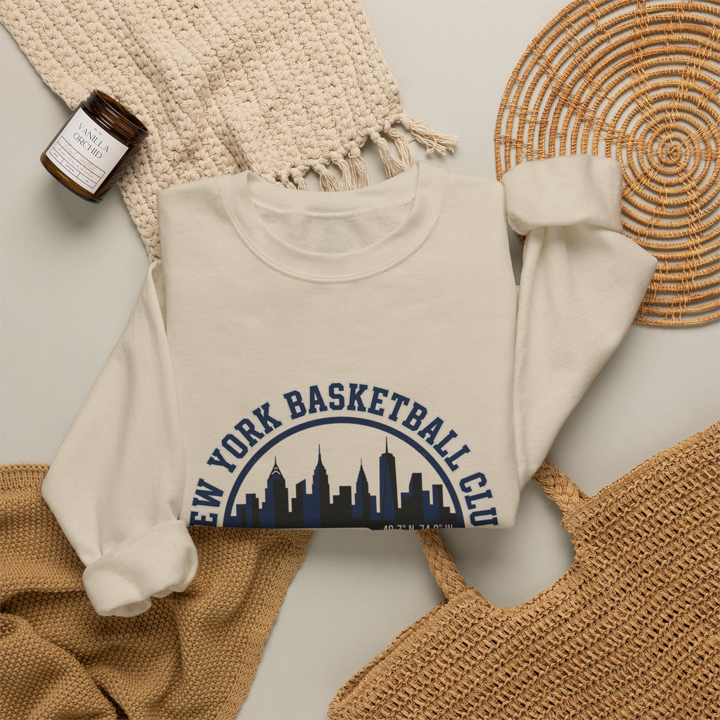 New York Basketball Club Crewneck | city basketball, varsity streetwear