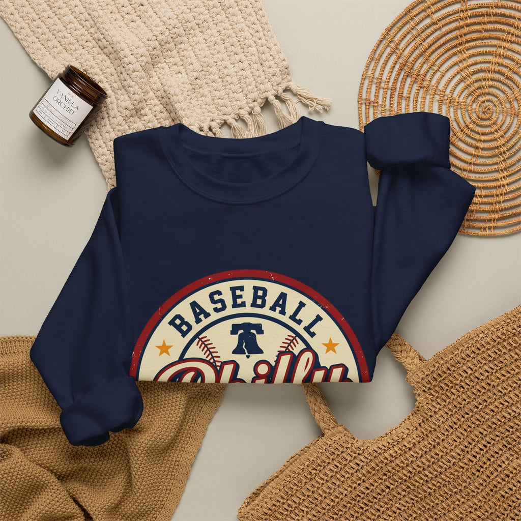 Philly Baseball Forever Crewneck Sweatshirt, vintage script, city pride