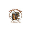 Raised on Grit Cowgirl Boots Sticker | Western, Rustic Prairie
