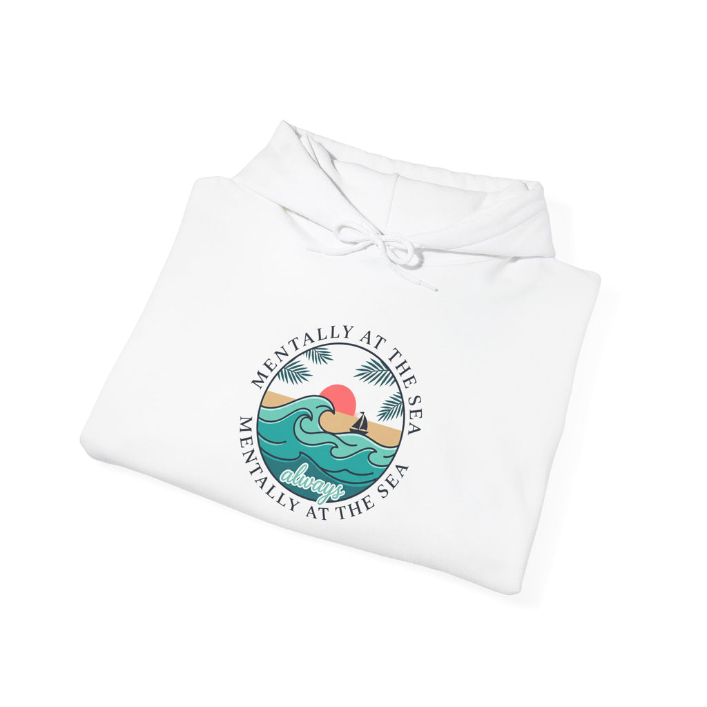 Coastal Sunset Wave Graphic Hoodie | coastal aesthetic, sea breeze
