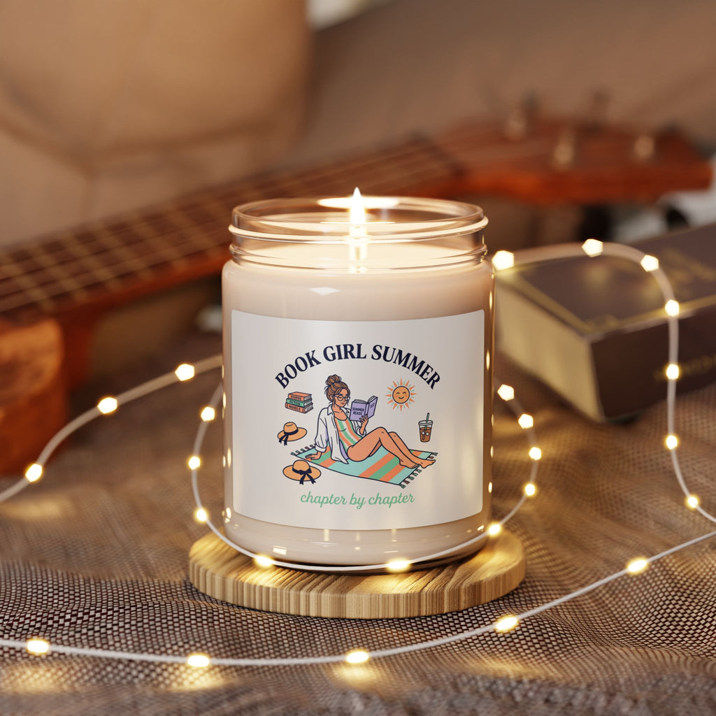 Book Girl Summer Candle | Scented Soy Candle, Bookish Beach Reads, BookTok Aesthetic