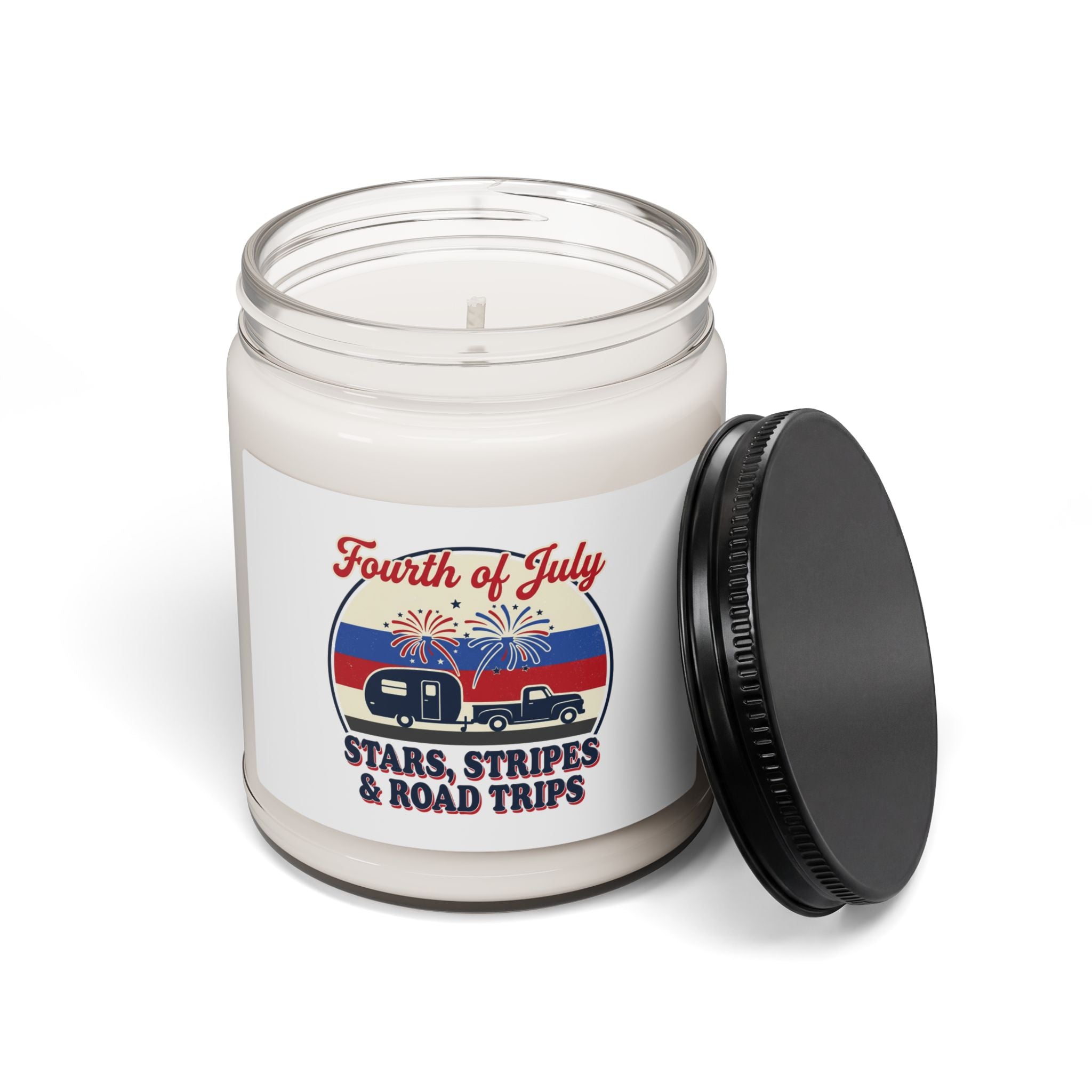 Stars, Stripes & Road Trips Candle | 4th of July, Americana, vintage USA