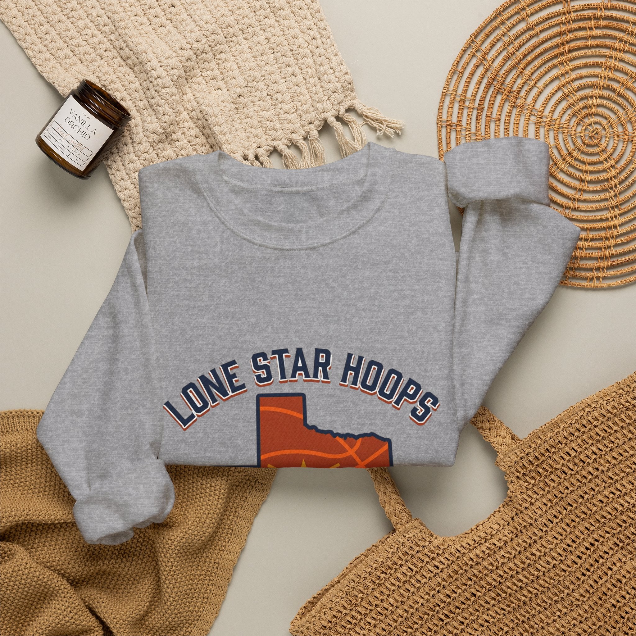 Texas Basketball Pride Sweatshirt | Lone Star Hoops, Western Varsity Retro