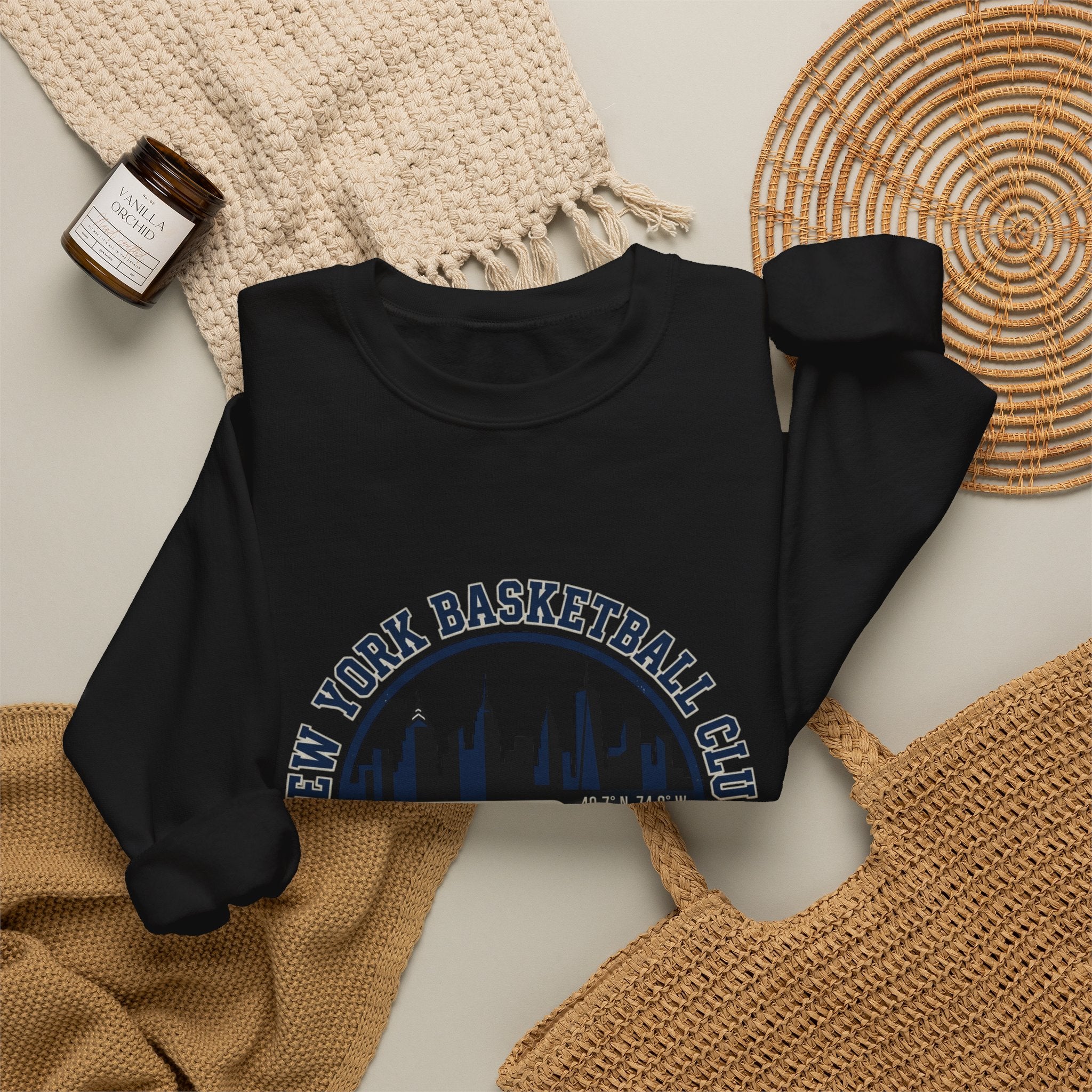 New York Basketball Club Crewneck | city basketball, varsity streetwear