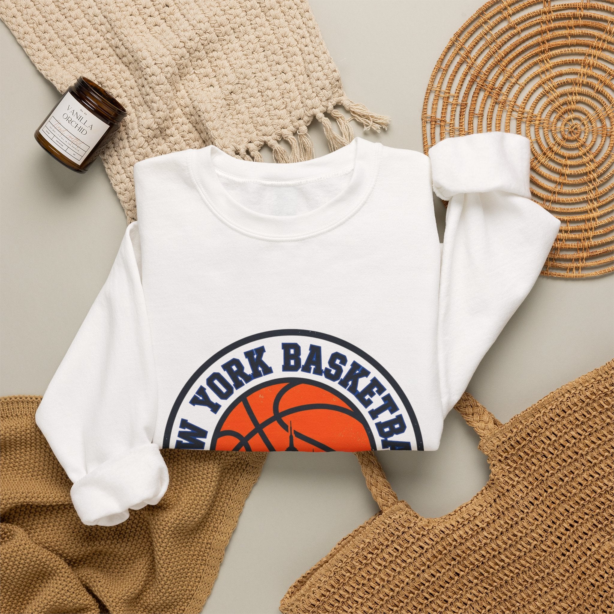New York Basketball Crest Sweatshirt | city basketball, varsity