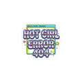 Hot Girl Error 404 Kiss-Cut Sticker, Y2K Cyber Nostalgia, Bubblegum Pink Glitter Type