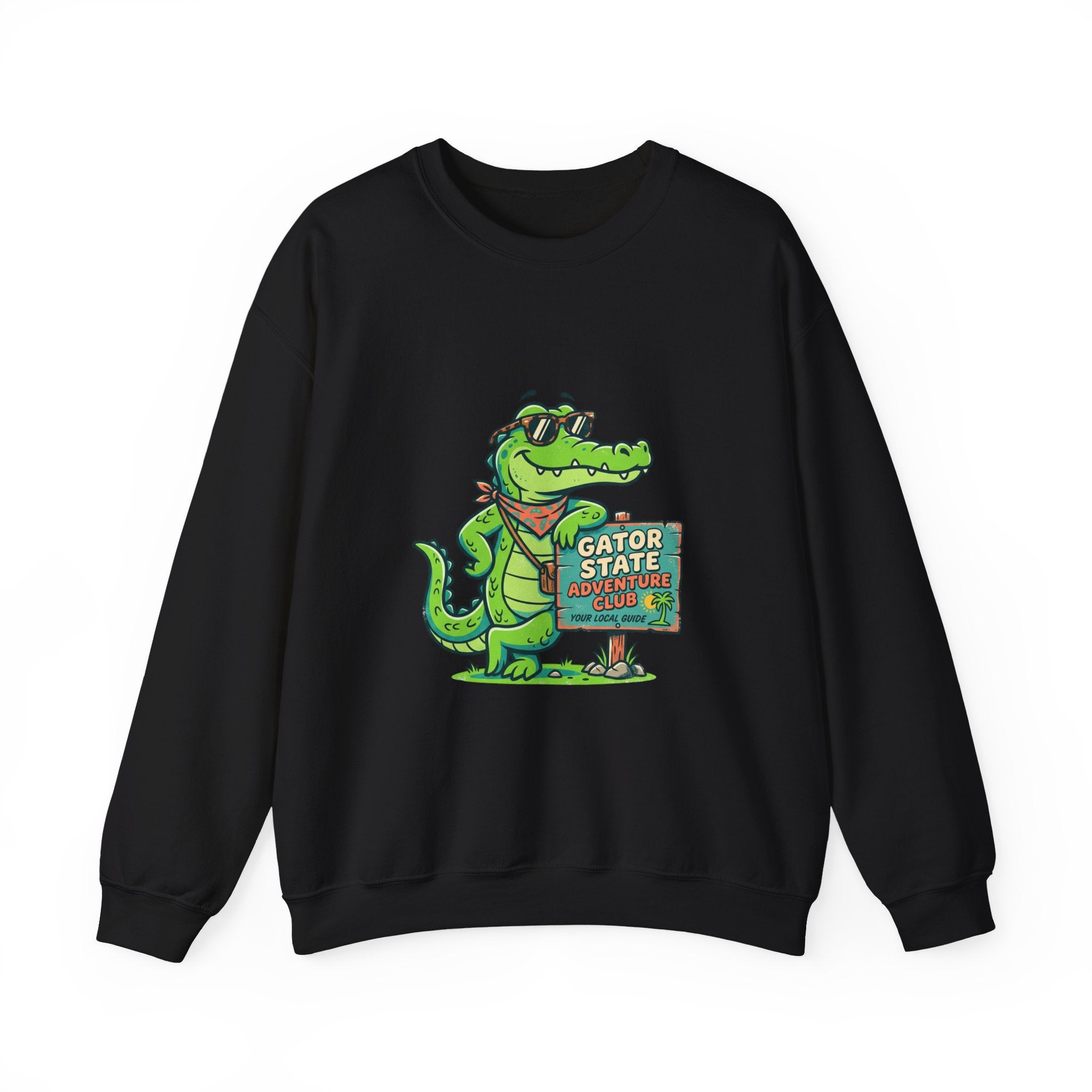 Gator State Sign sweatshirт | alligator pun, swamp life lake day