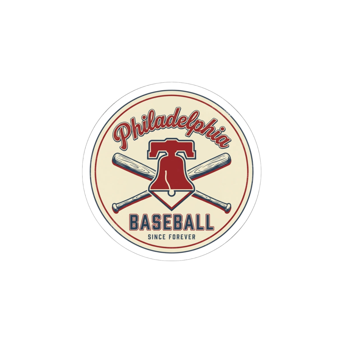 Philadelphia Baseball Sticker | Vintage Script, State Pride
