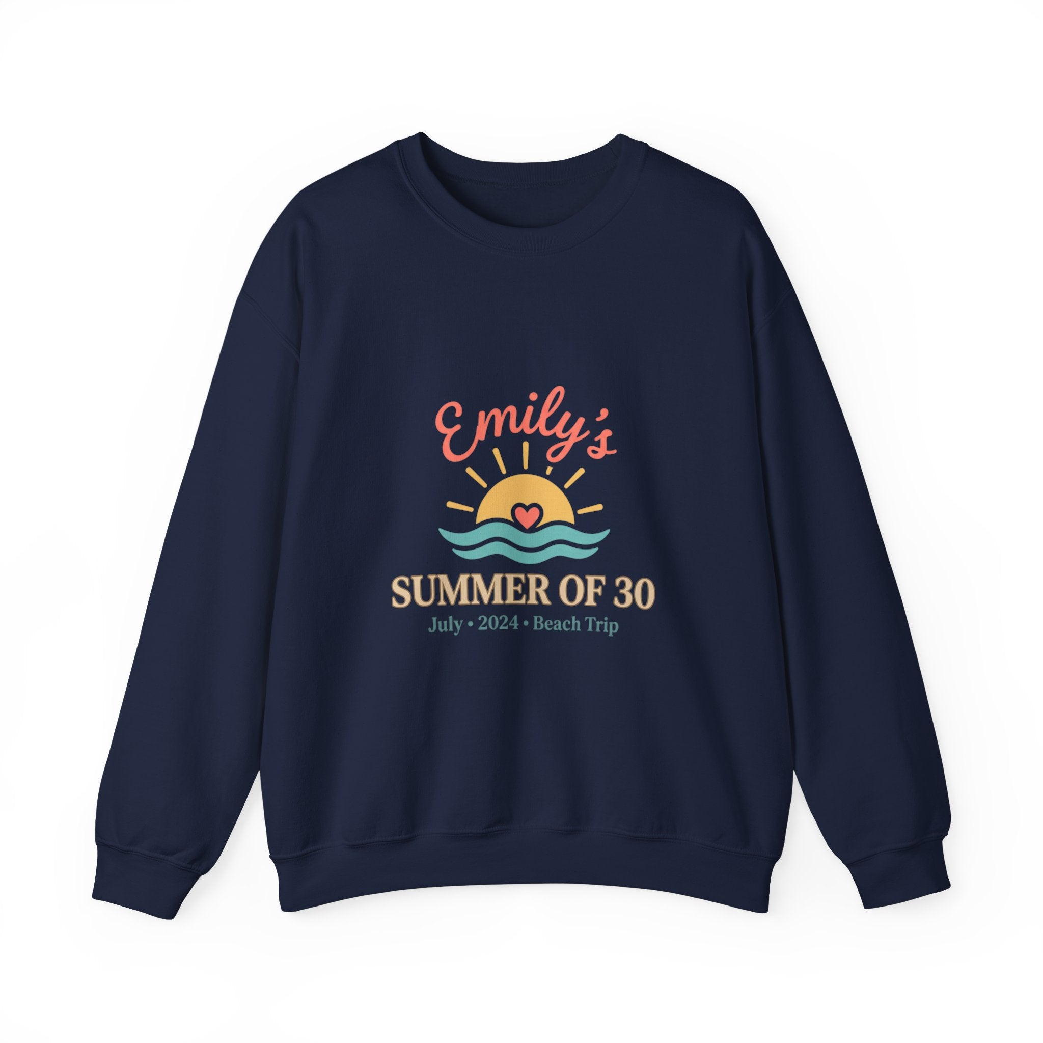 Emily's Summer of 30 Sweatshirt | custom age, pastel keepsake