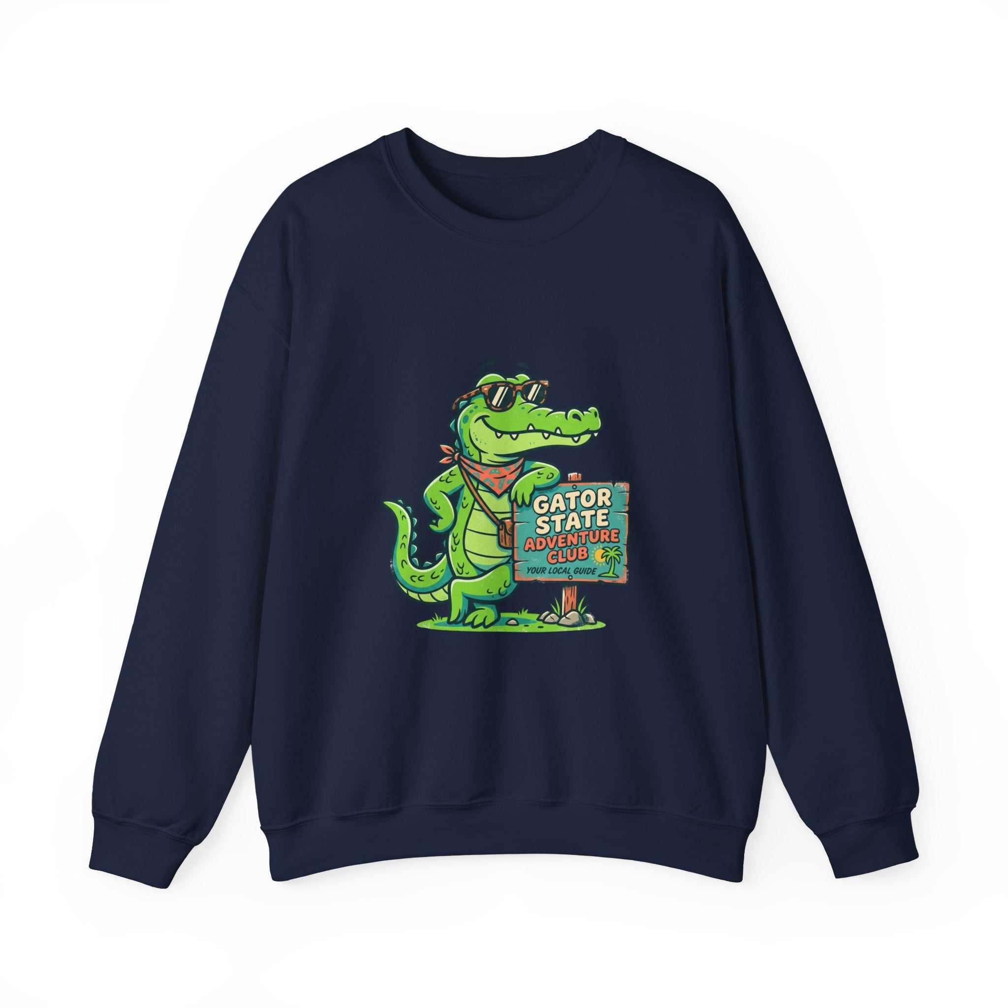 Gator State Sign sweatshirт | alligator pun, swamp life lake day