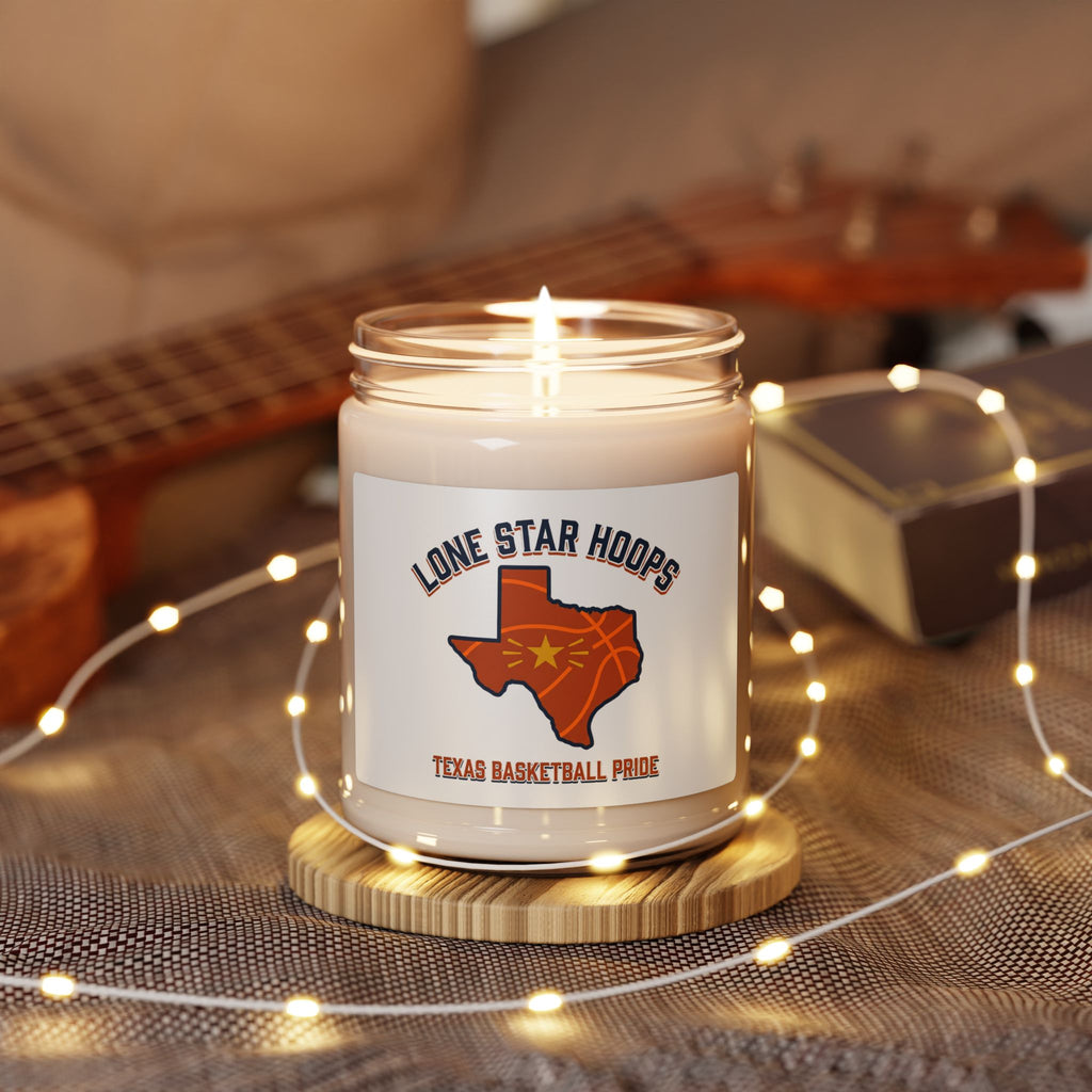 Texas Basketball Pride Candle, Soy 9oz | Lone Star Hoops, Western Varsity