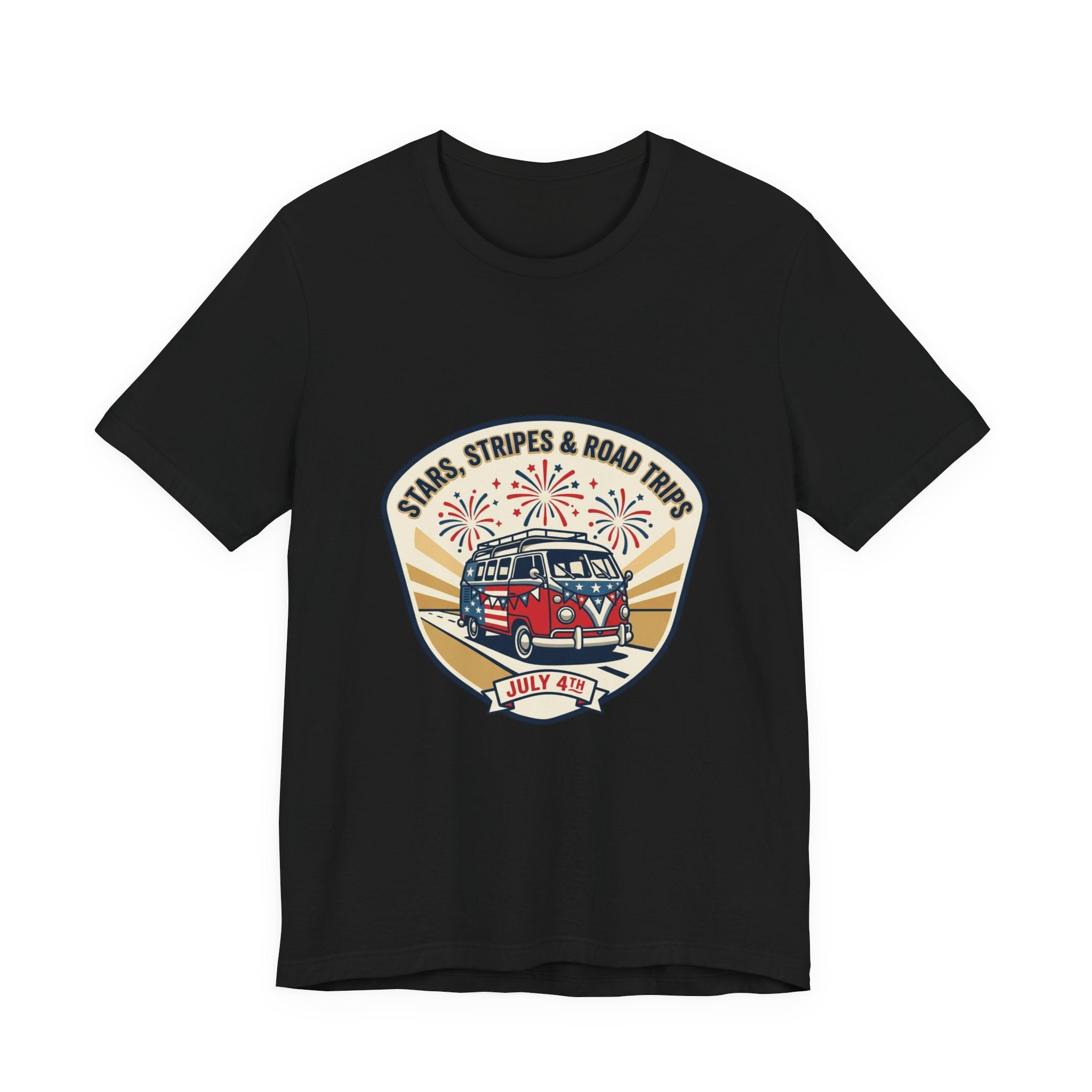 Stars & Stripes Road Trip Tee | vintage USA, red white blue