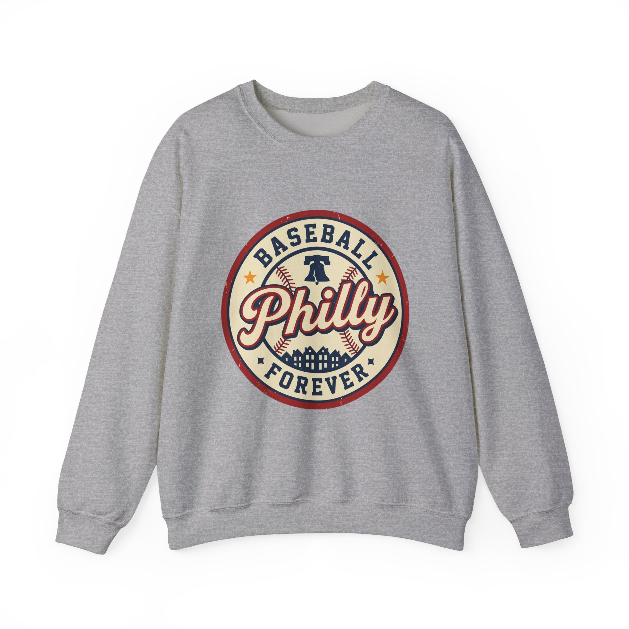 Philly Baseball Forever Crewneck Sweatshirt, vintage script, city pride