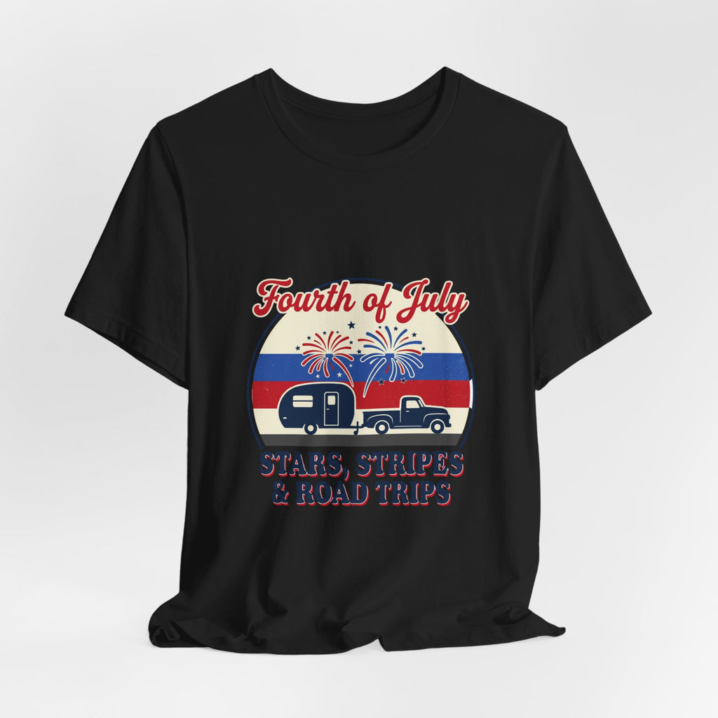 Fourth of July Stars & Stripes Road Trips Tee | vintage USA, Americana