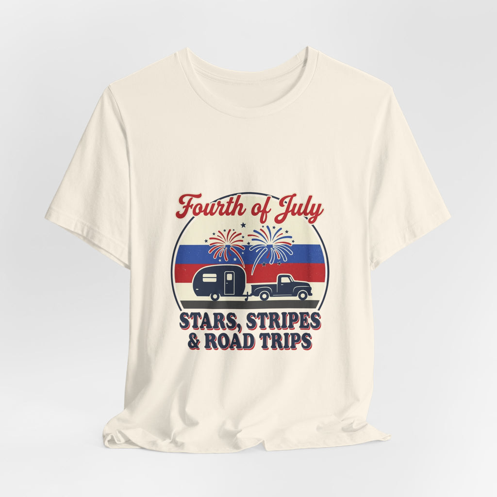 Fourth of July Stars & Stripes Road Trips Tee | vintage USA, Americana
