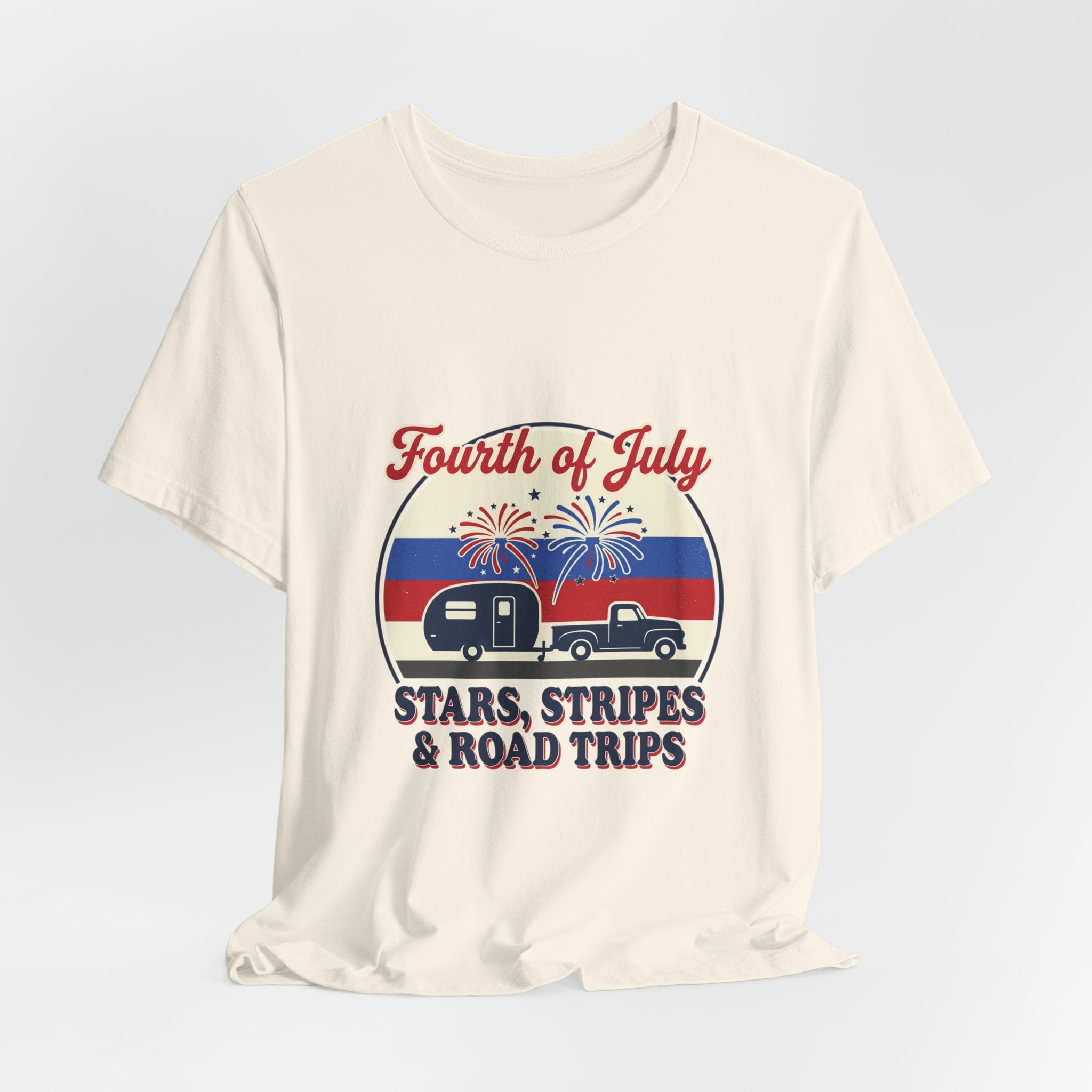 Fourth of July Stars & Stripes Road Trips Tee | vintage USA, Americana