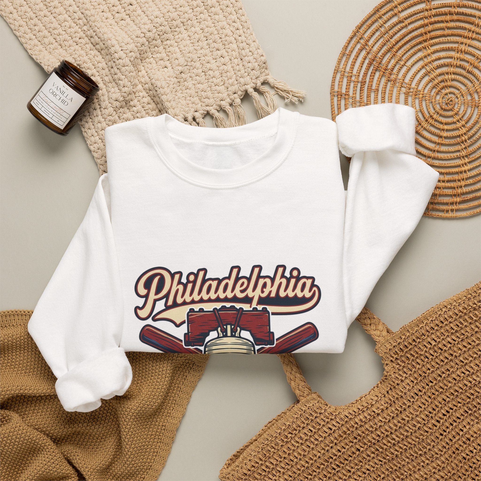 Philadelphia Baseball Club Crewneck Sweatshirt | vintage script, city pride