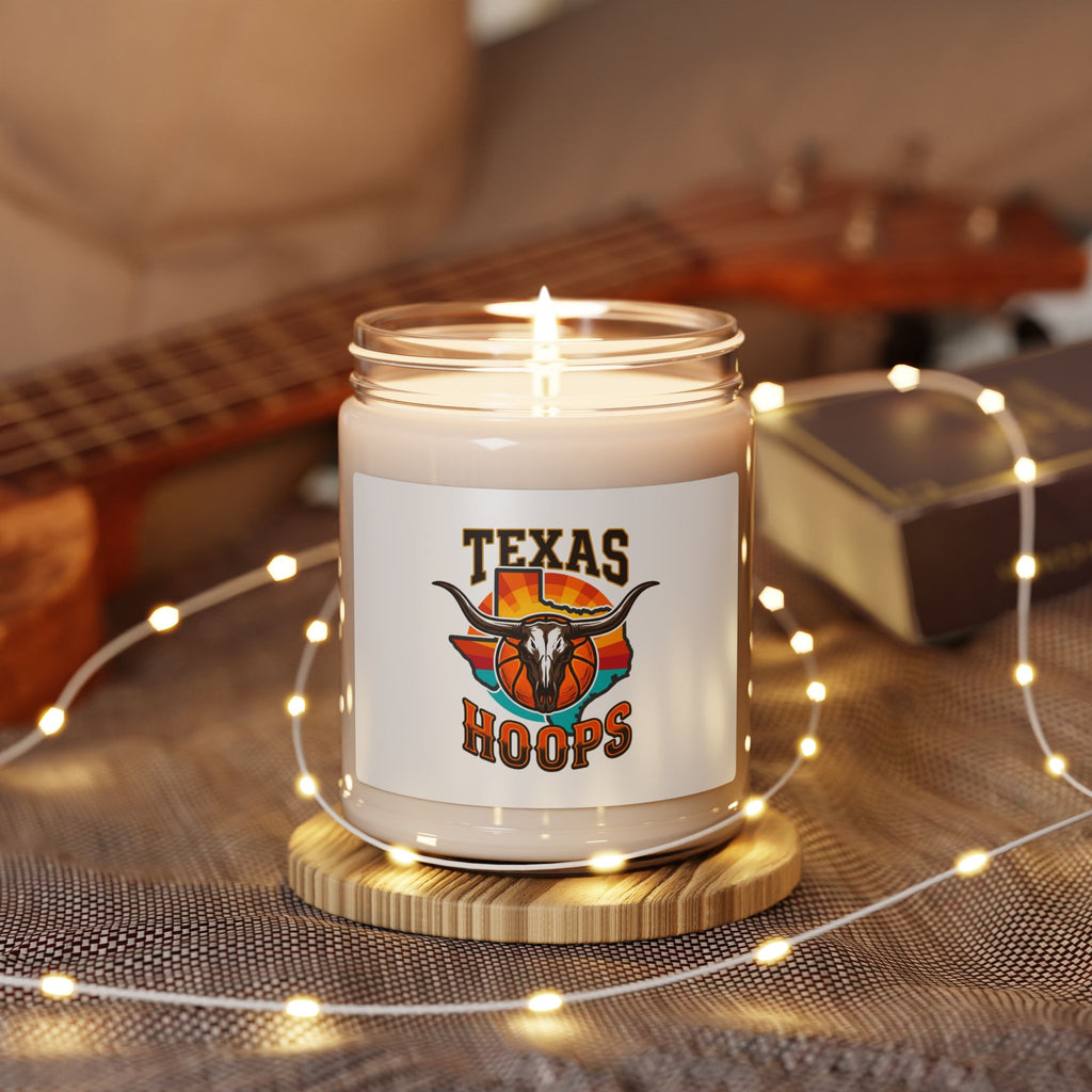Texas Hoops Longhorn Logo Candle, Texas Pride Basketball, Western Varsity Soy
