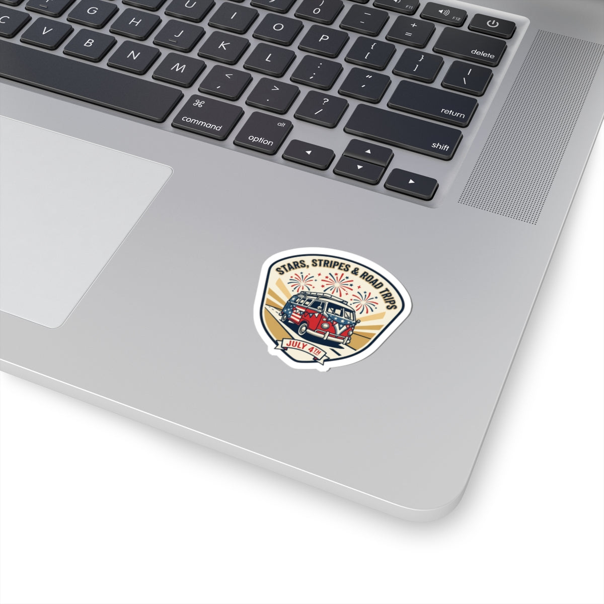 Stars & Stripes Road Trip Sticker | 4th of July, Vintage Americana