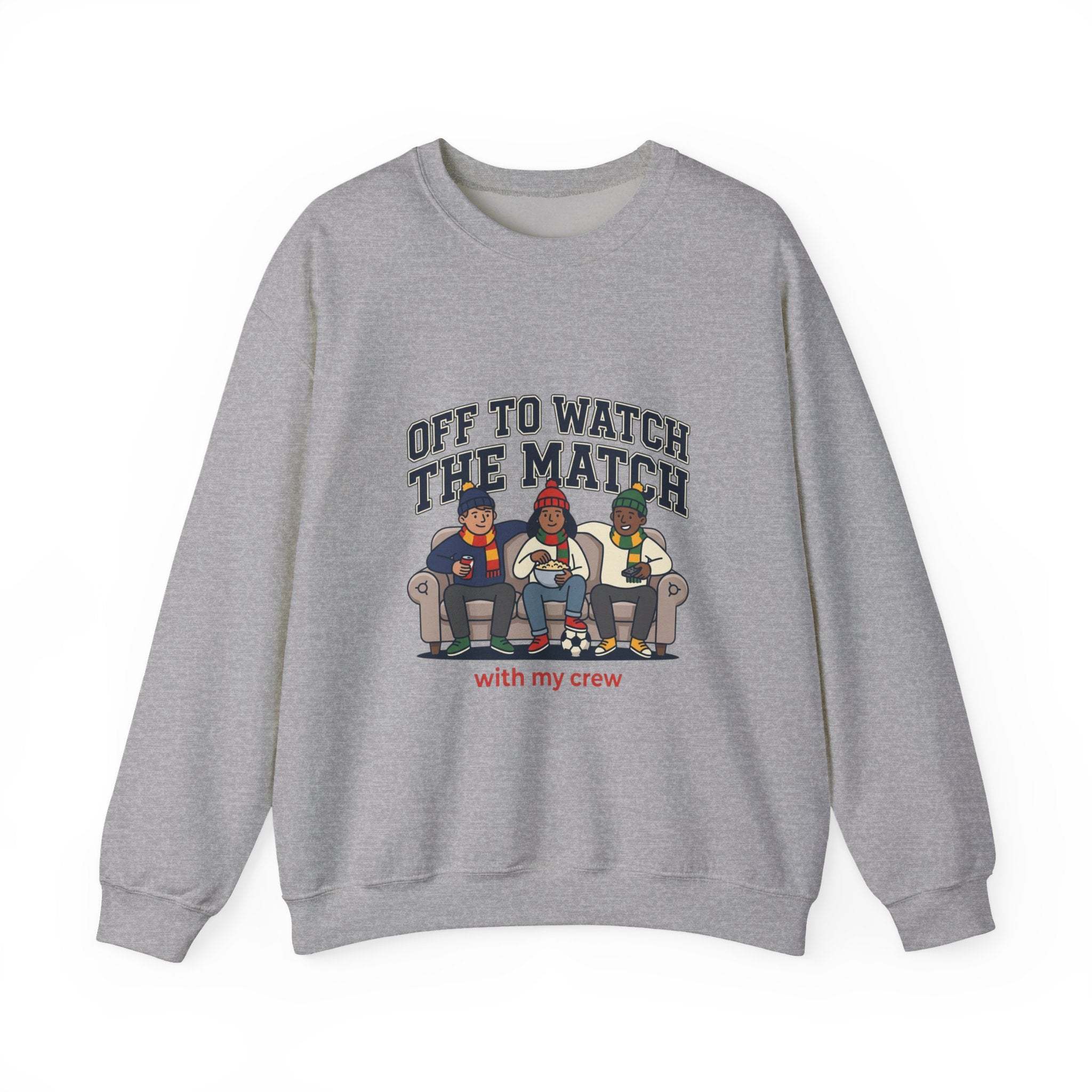 Off to Watch the Match Crewneck Sweatshirt, soccer watch party, match-day outfit