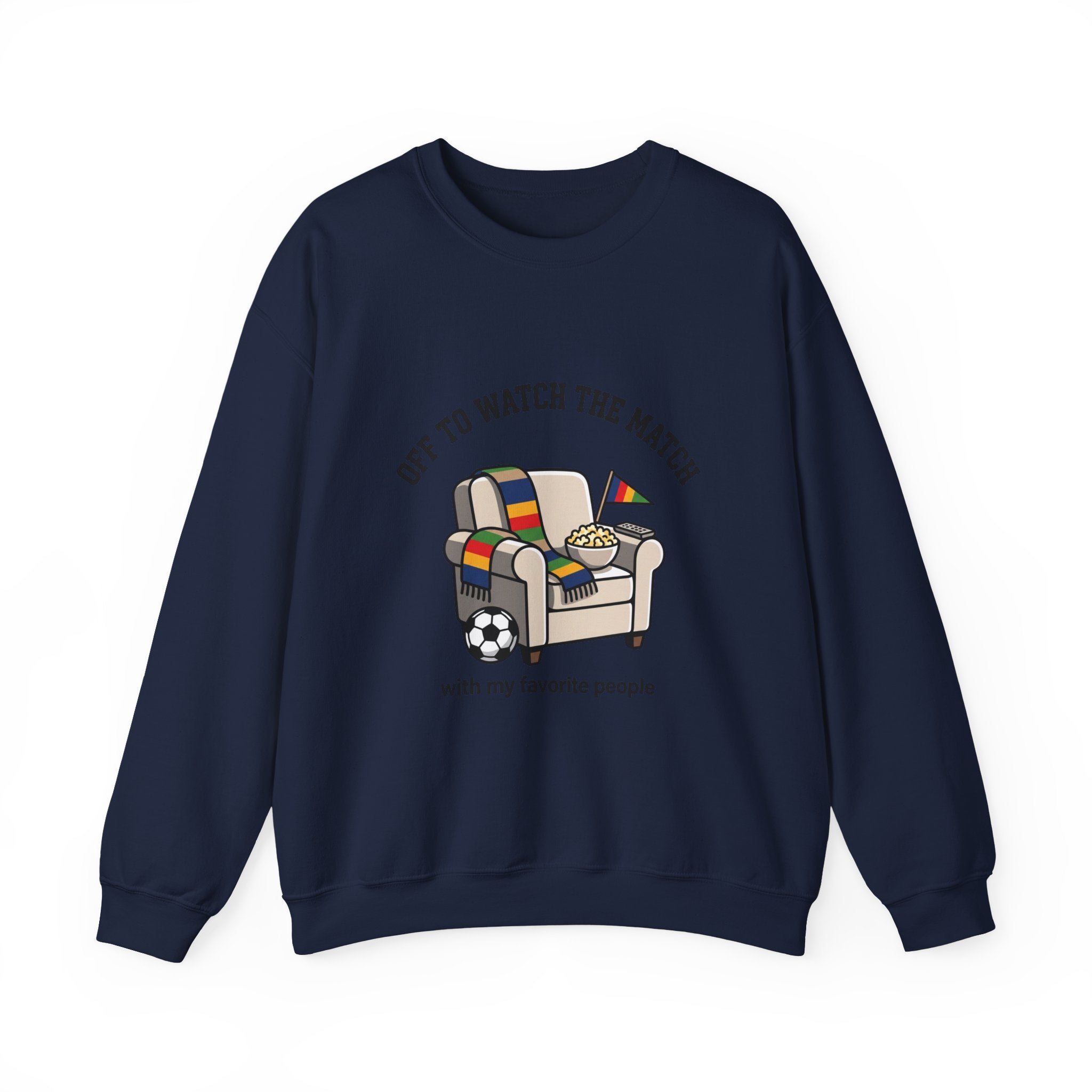 Off to Watch the Match Crewneck Sweatshirt | soccer watch party, country colors