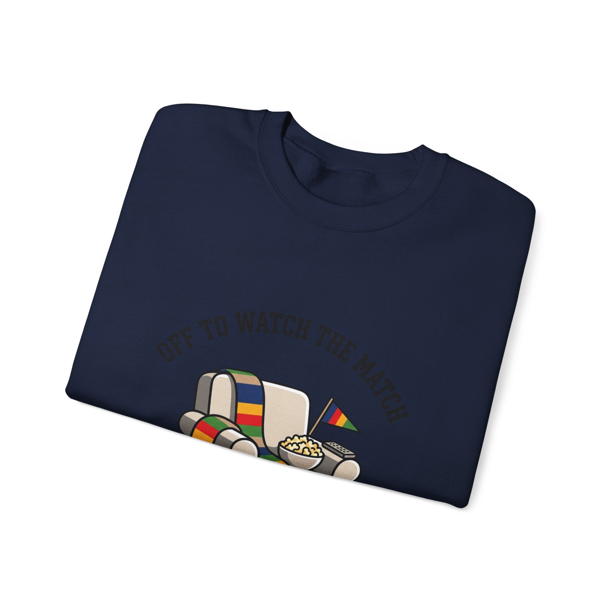 Off to Watch the Match Crewneck Sweatshirt | soccer watch party, country colors