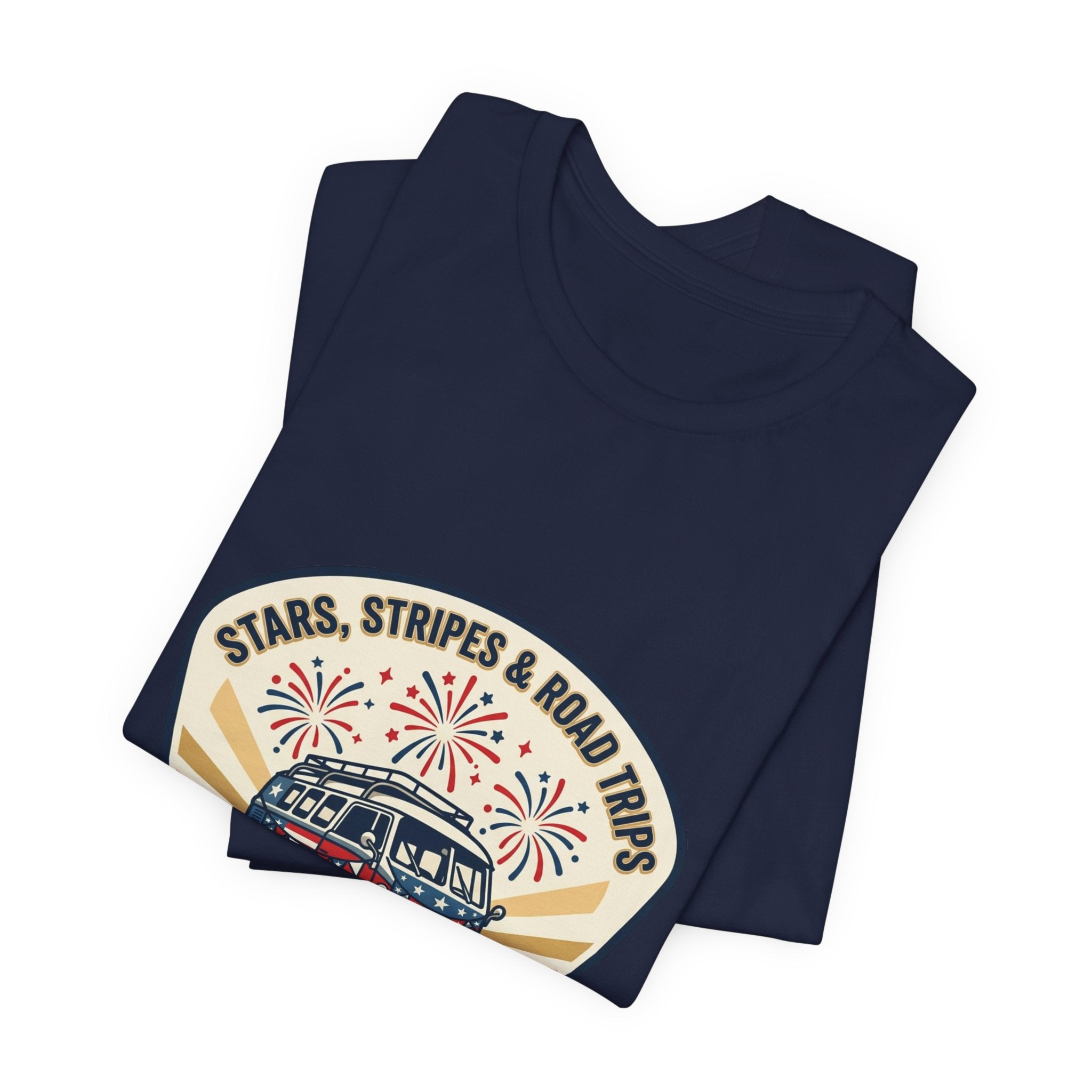 Stars & Stripes Road Trip Tee | vintage USA, red white blue