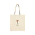 Birth Month Flower Tote | Personalized Botanical Watercolor Cotton Canvas