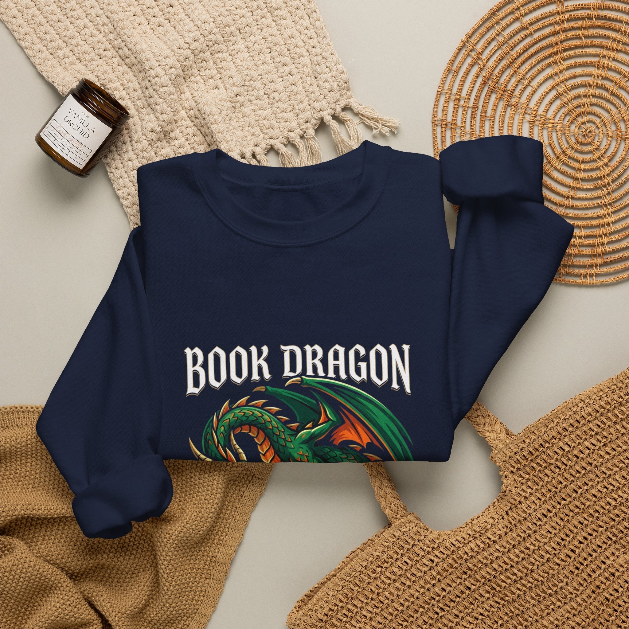 Guardian Dragon Crewneck Sweatshirt | fantasy art, tattoo style