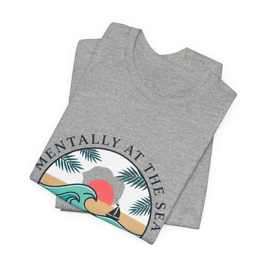 Mentally at the Sea Tee | coastal aesthetic, pastel blue sea breeze