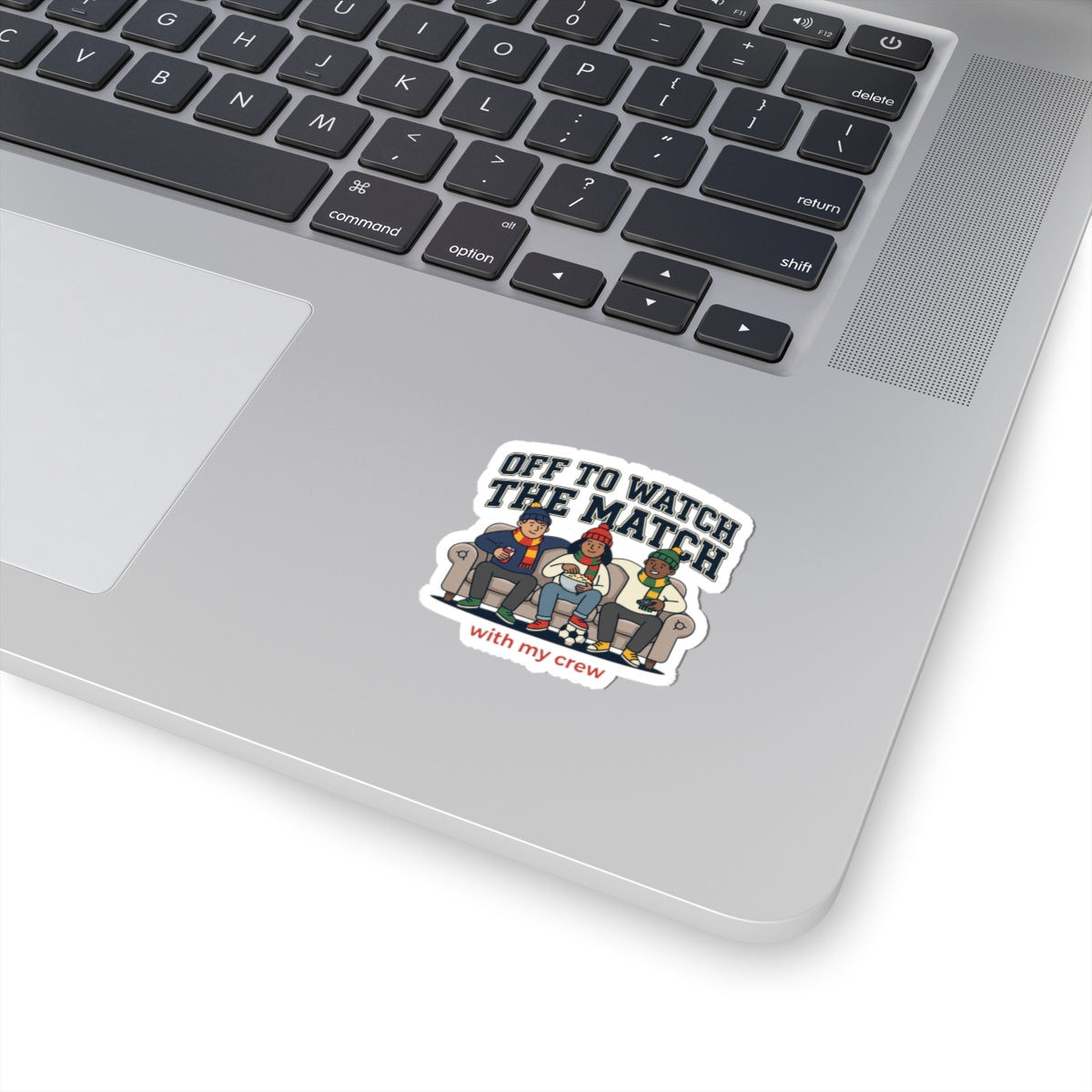 Off to Watch the Match Kiss-Cut Sticker | soccer watch party, country colors