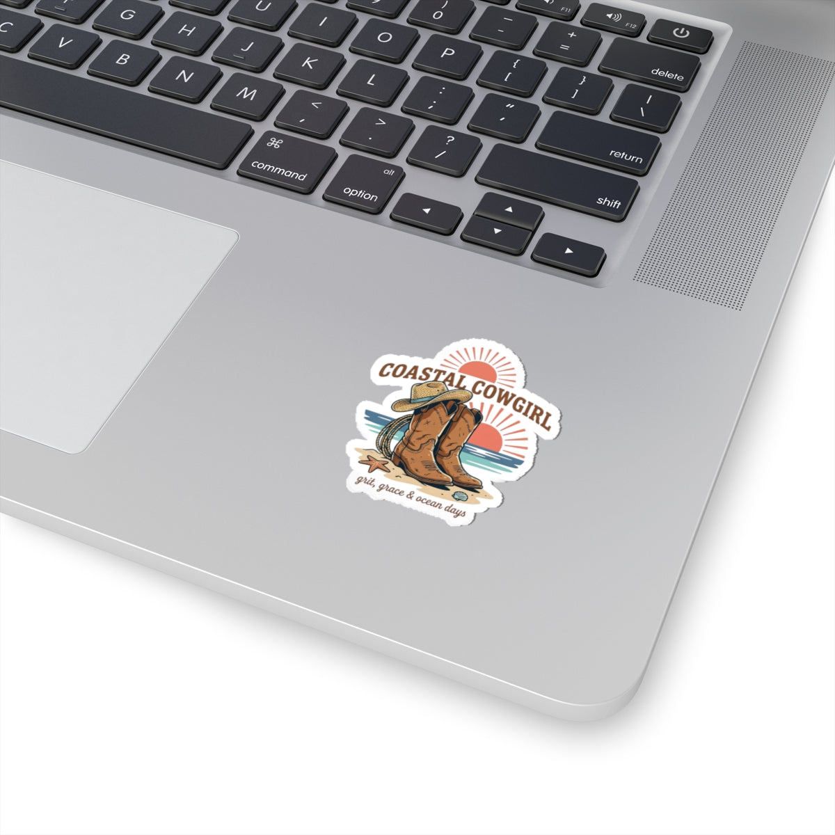 Coastal Cowgirl Boots Sticker | western rustic prairie rodeo