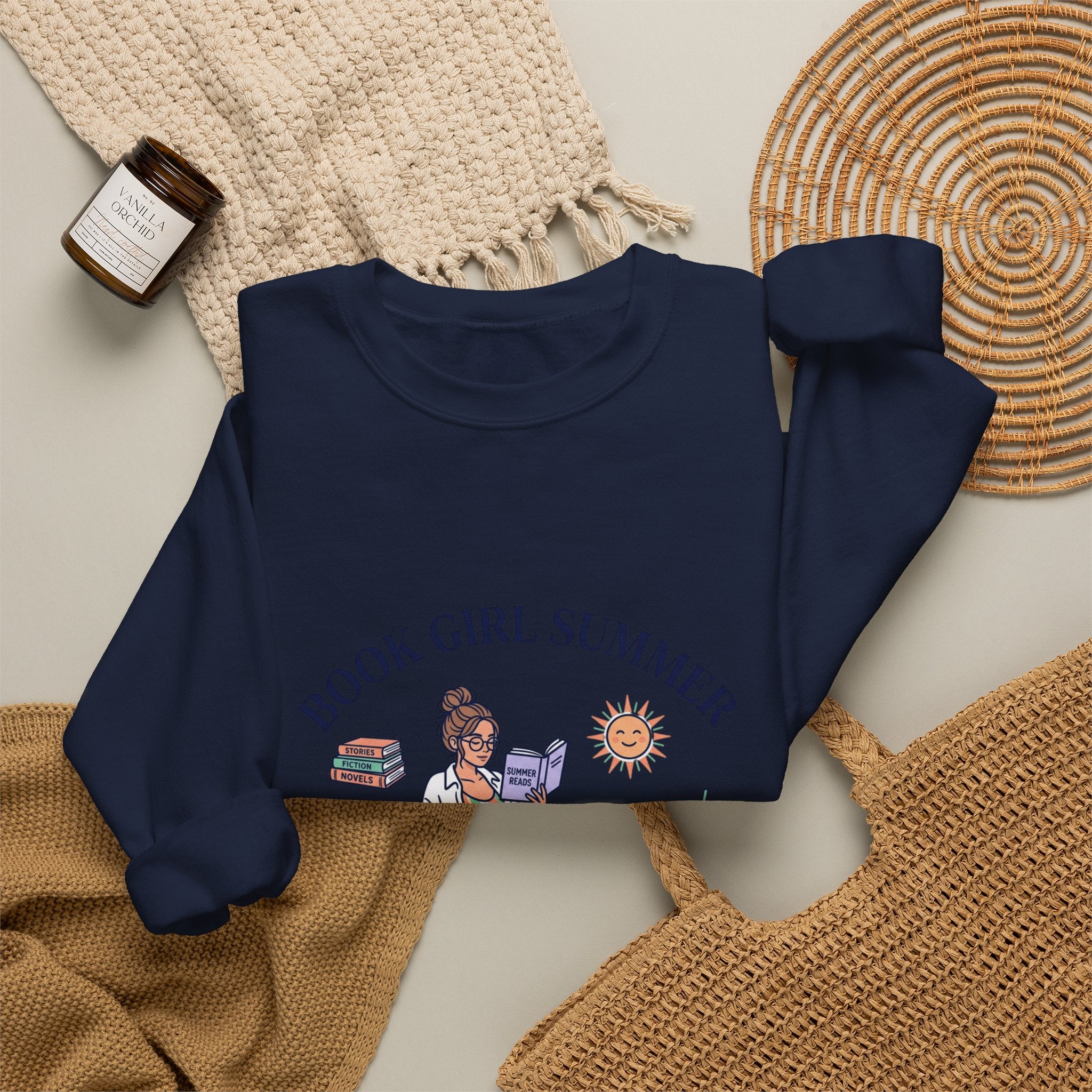Book Girl Summer Sweatshirt | Bookish, BookTok Reading Aesthetic
