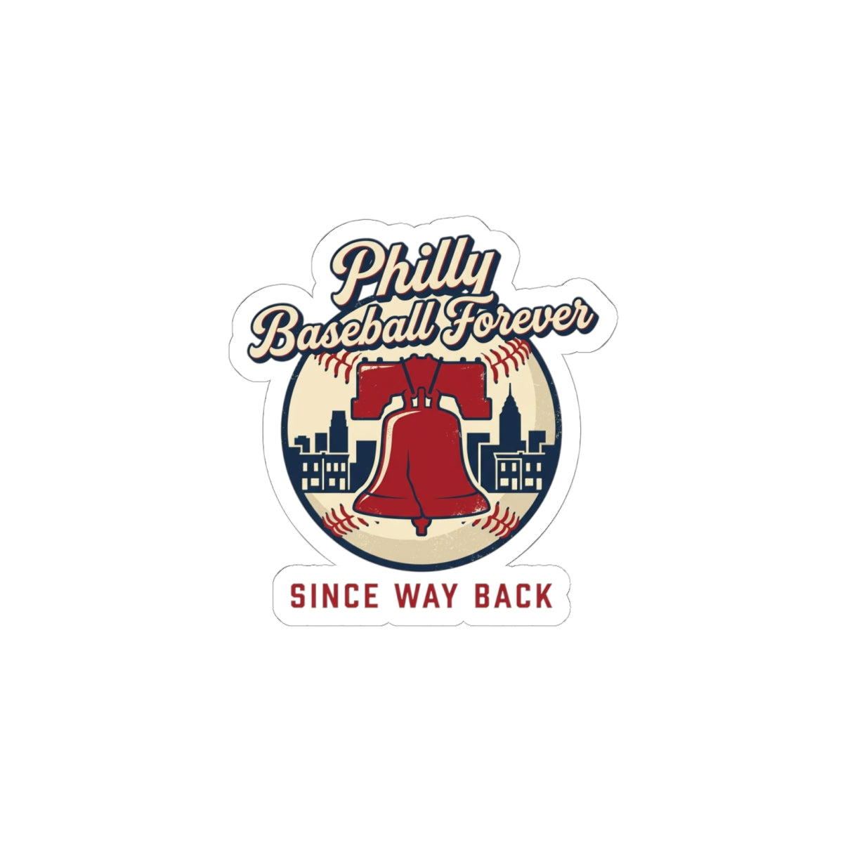 Philly Baseball Forever Sticker | city pride, vintage script