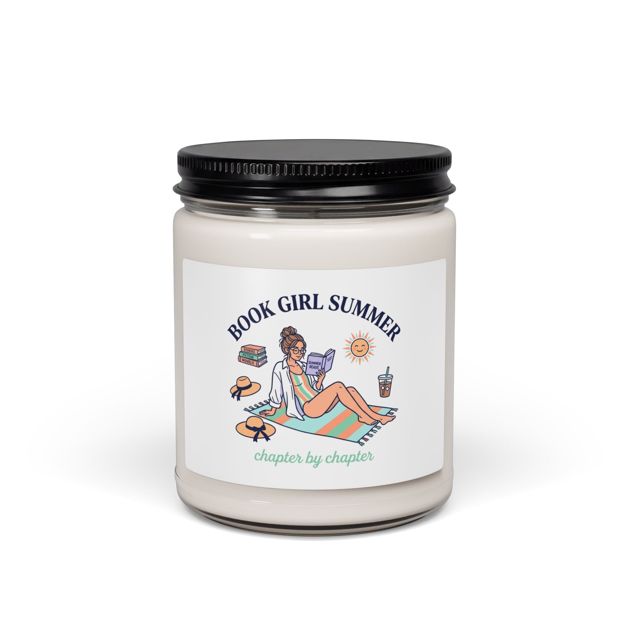Book Girl Summer Candle | Scented Soy Candle, Bookish Beach Reads, BookTok Aesthetic