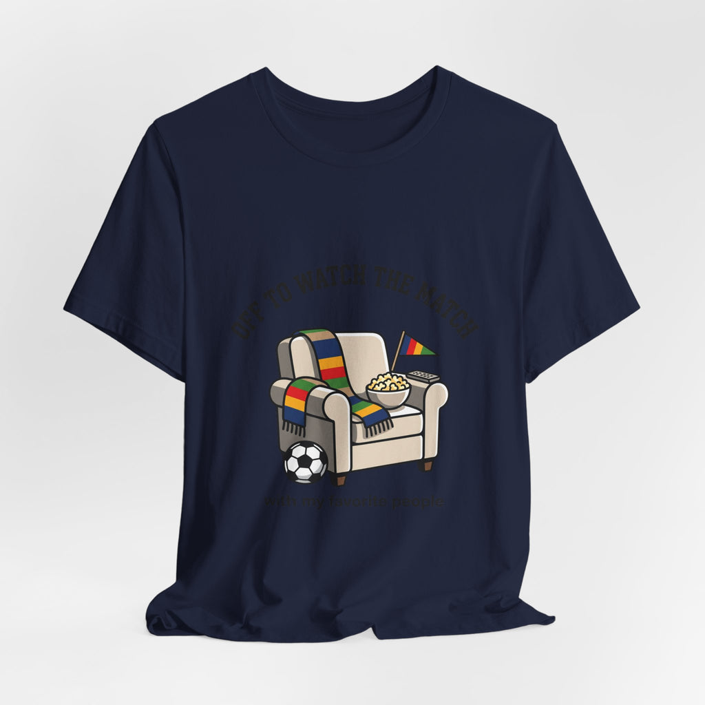 Off to Watch the Match Tee | soccer watch party, match-day outfit