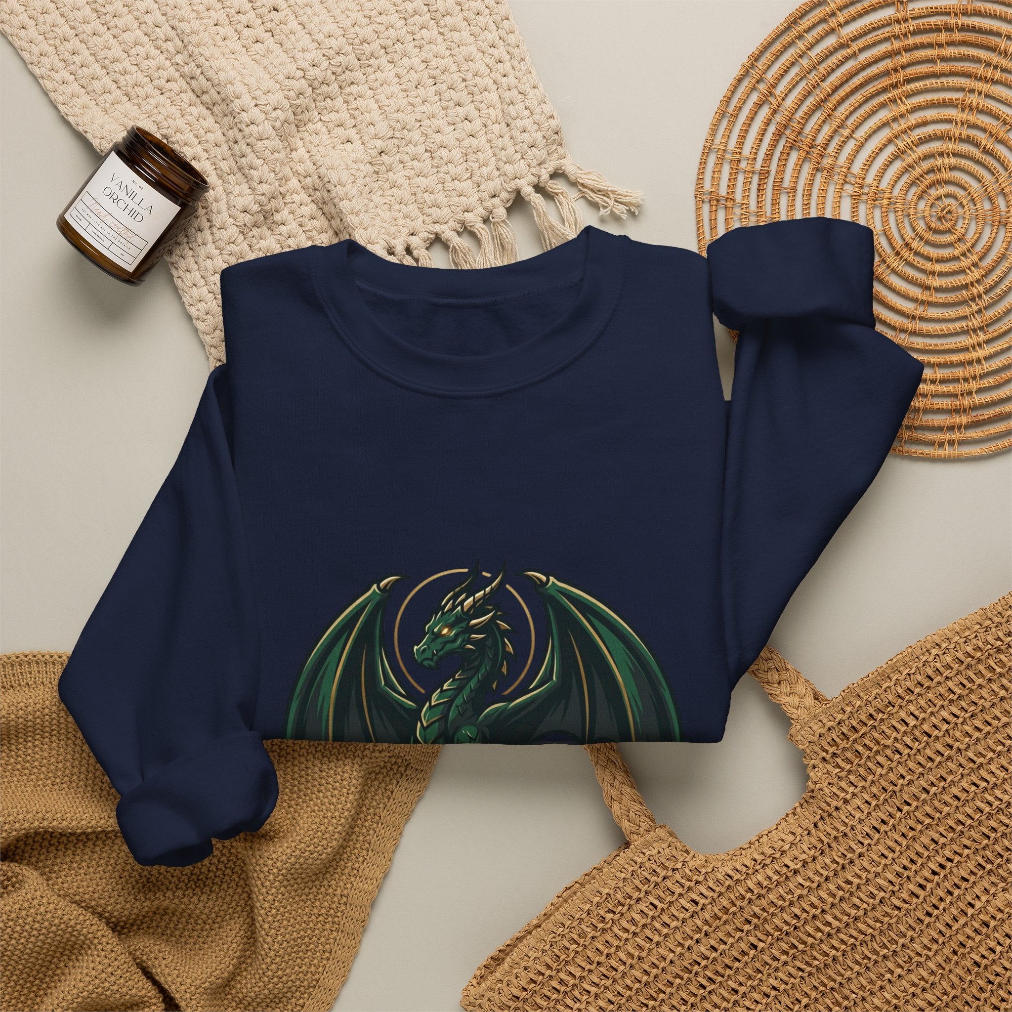 Dragon Soul Crewneck Sweatshirt | fantasy art, tattoo style