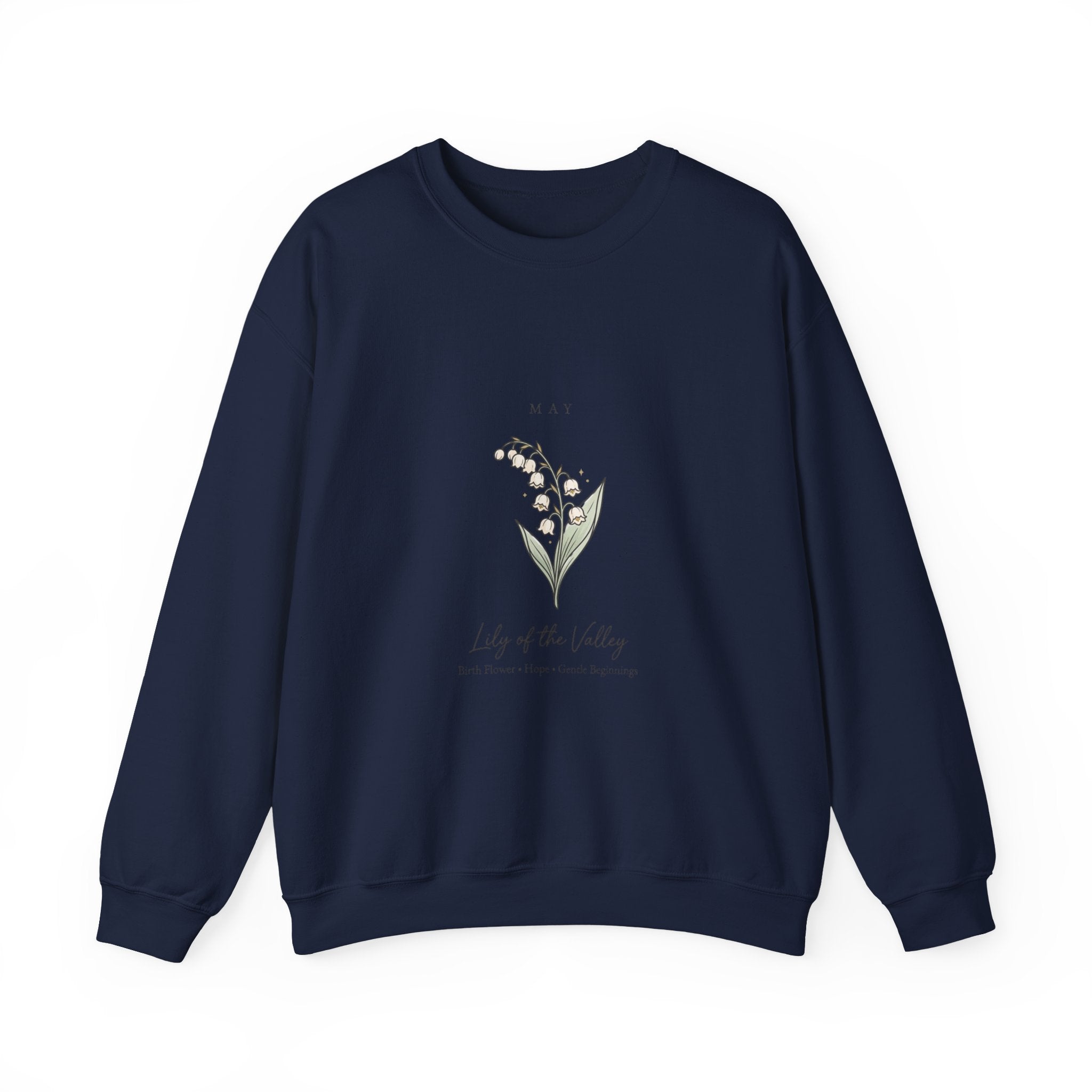 May Birth Flower Lily of the Valley Sweatshirt | botanical, watercolor