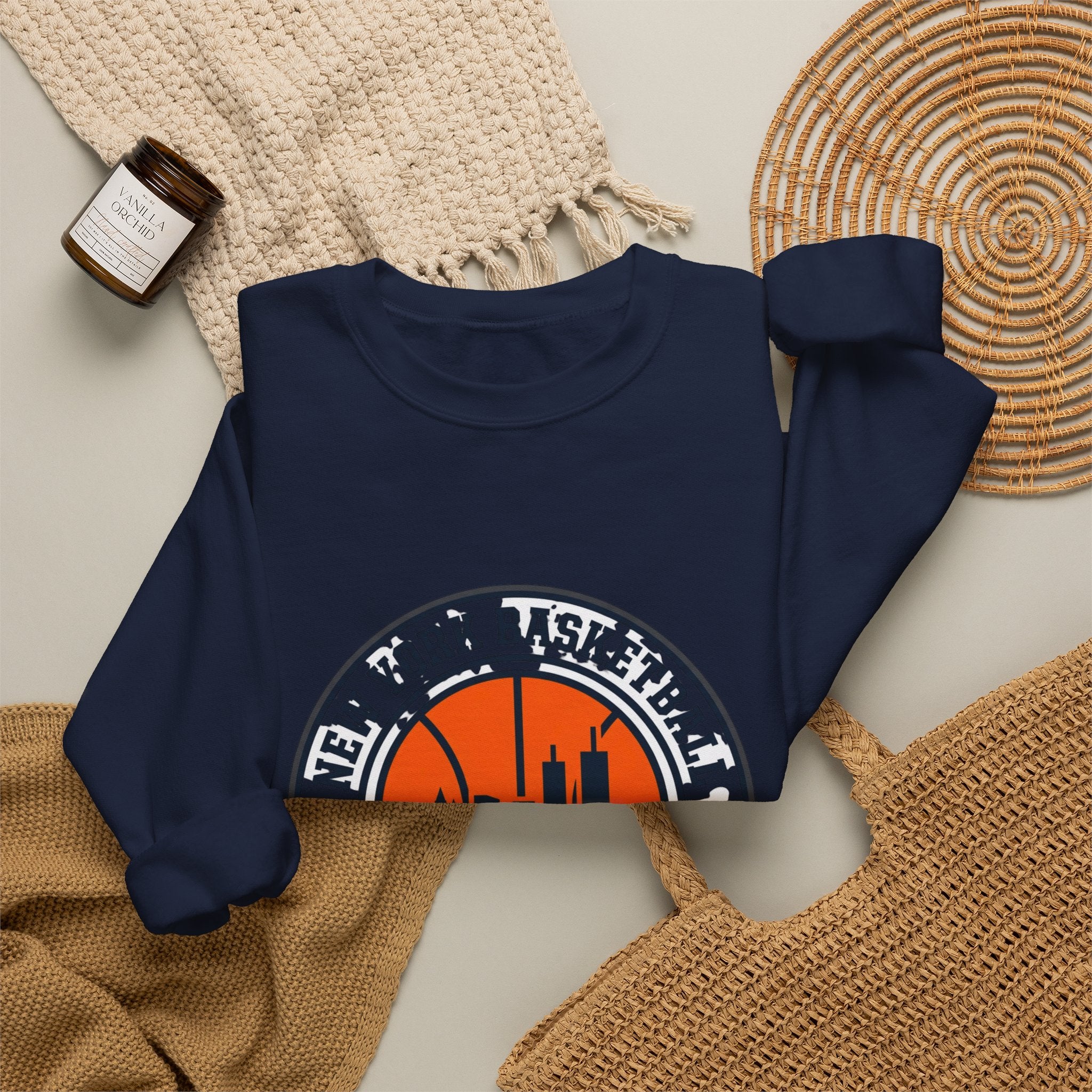 New York Basketball City Court Club Crewneck, varsity, streetwear