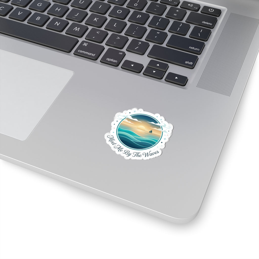 Meet Me By The Waves Kiss-Cut Stickers | coastal aesthetic, sea breeze